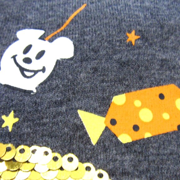 Disney World Tshirt BOO Halloween MultiColor Sequins Candy Corn Womens S - Picture 8 of 16
